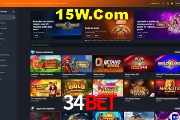 Interface moderna da plataforma 34bet